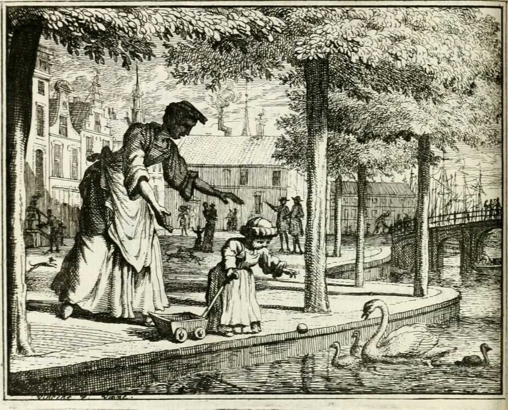 An illustration from Leerzaame zinnebeelden, 1757, leaf 173