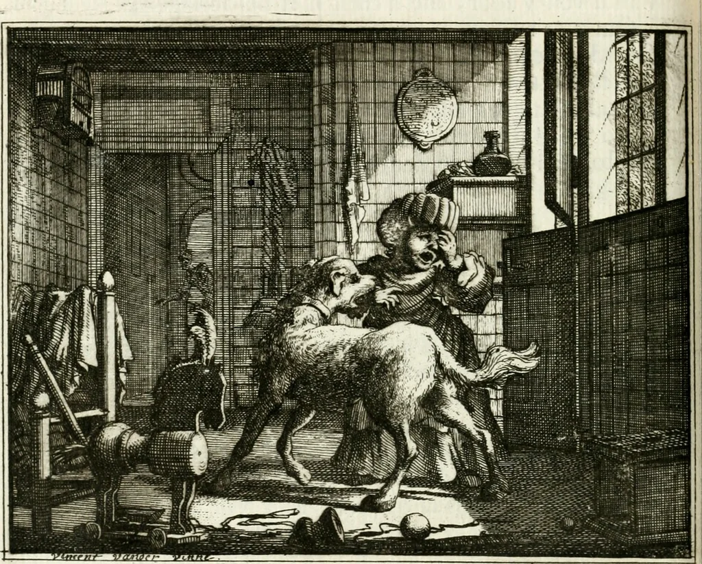 An illustration from Leerzaame zinnebeelden, 1757, leaf 177