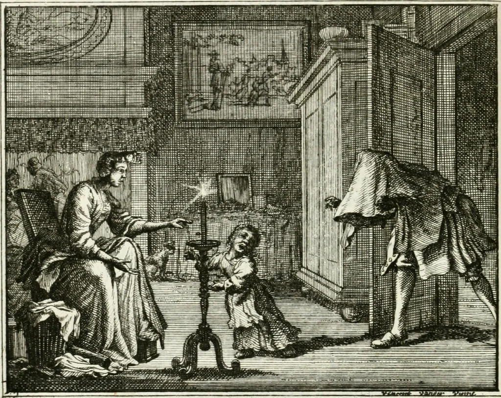 An illustration from Leerzaame zinnebeelden, 1757, leaf 193