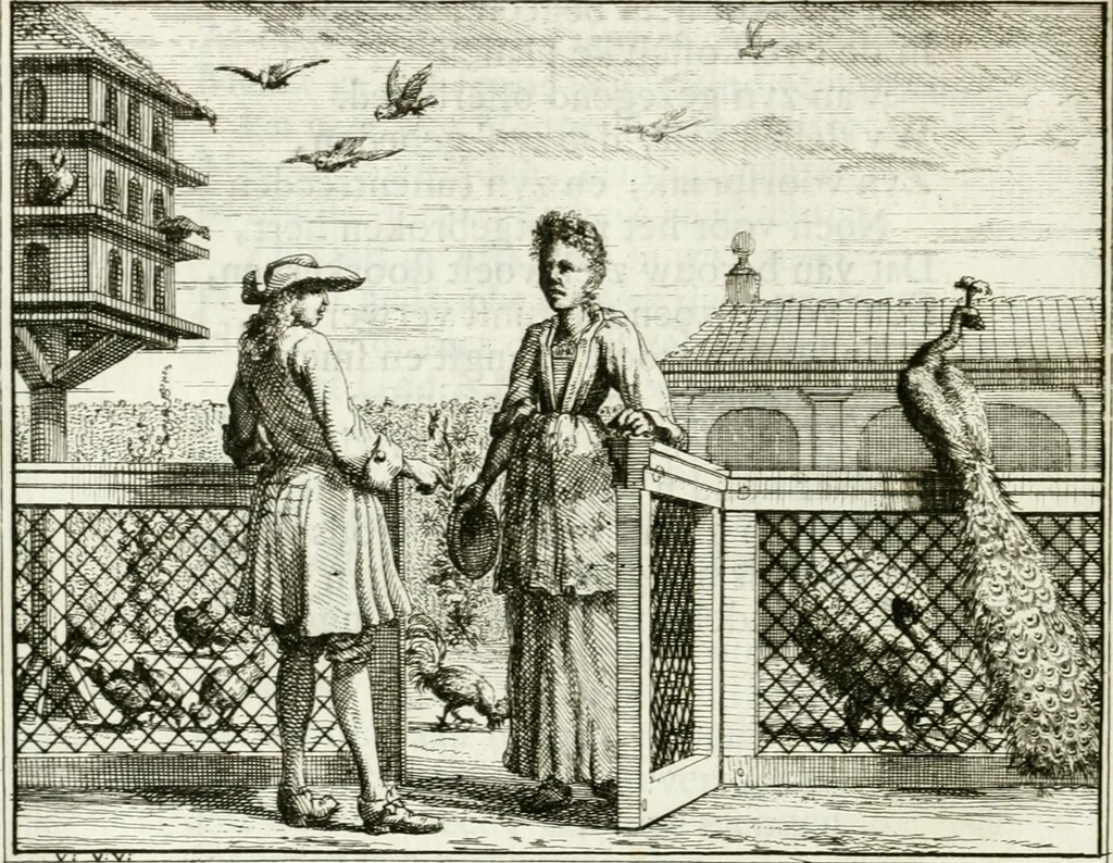 An illustration from Leerzaame zinnebeelden, 1757, leaf 197