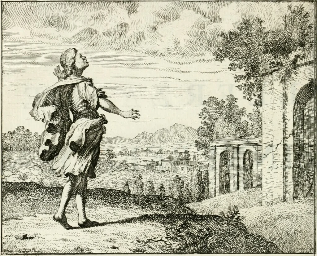 An illustration from Leerzaame zinnebeelden, 1757, leaf 21
