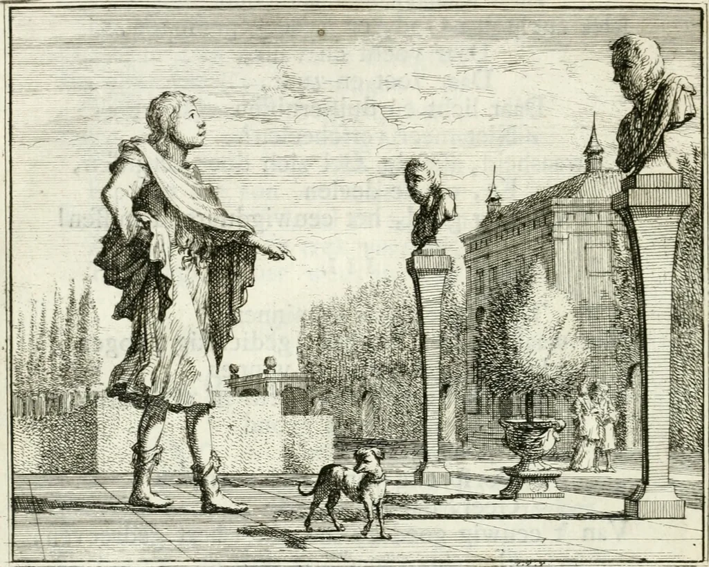 An illustration from Leerzaame zinnebeelden, 1757, leaf 25