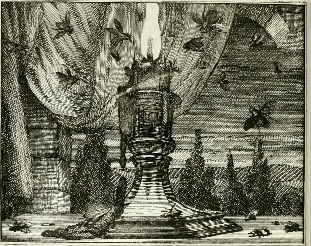 An illustration from Leerzaame zinnebeelden, 1757, leaf 41