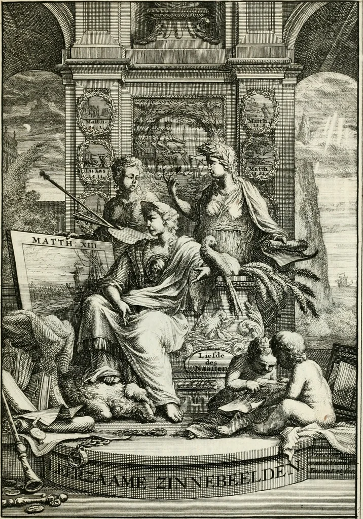 An illustration from Leerzaame zinnebeelden, 1757, leaf 8