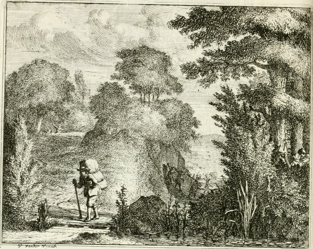 An illustration from Leerzaame zinnebeelden, 1757, leaf 89