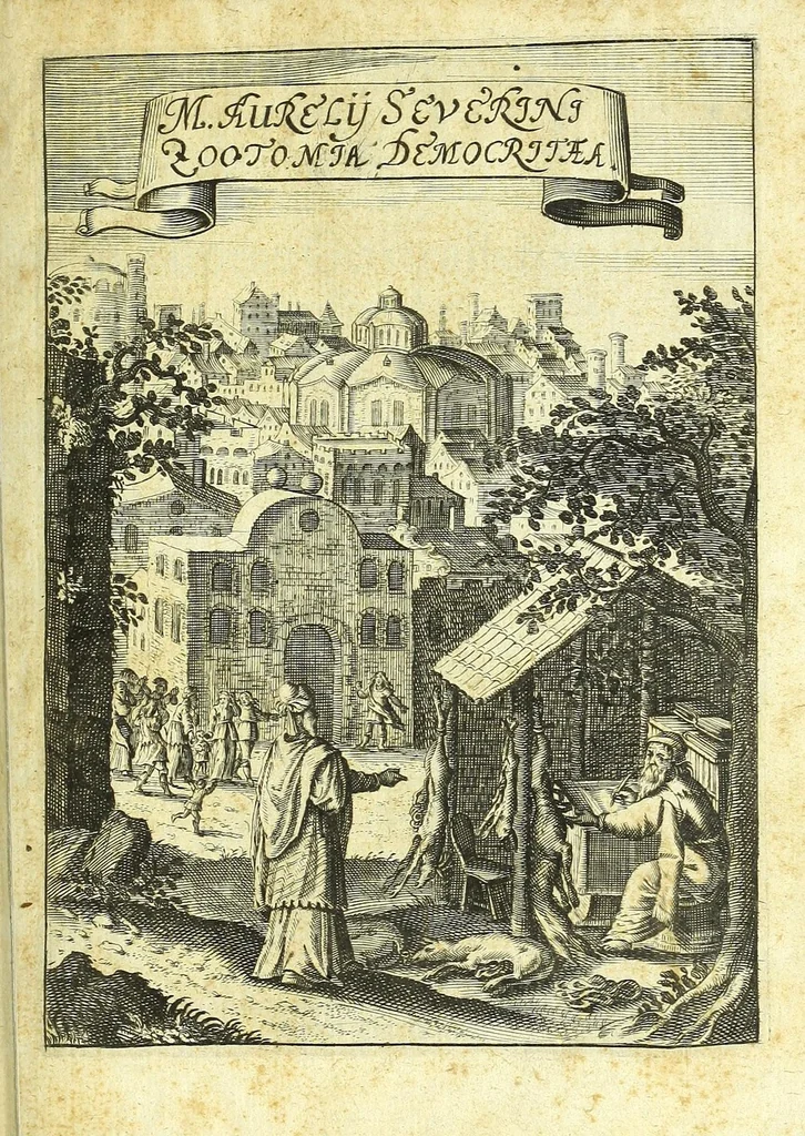 An illustration from Zootomia democritaea: id est, Anatome generalis totius animantium opificii :, 1645, leaf 5