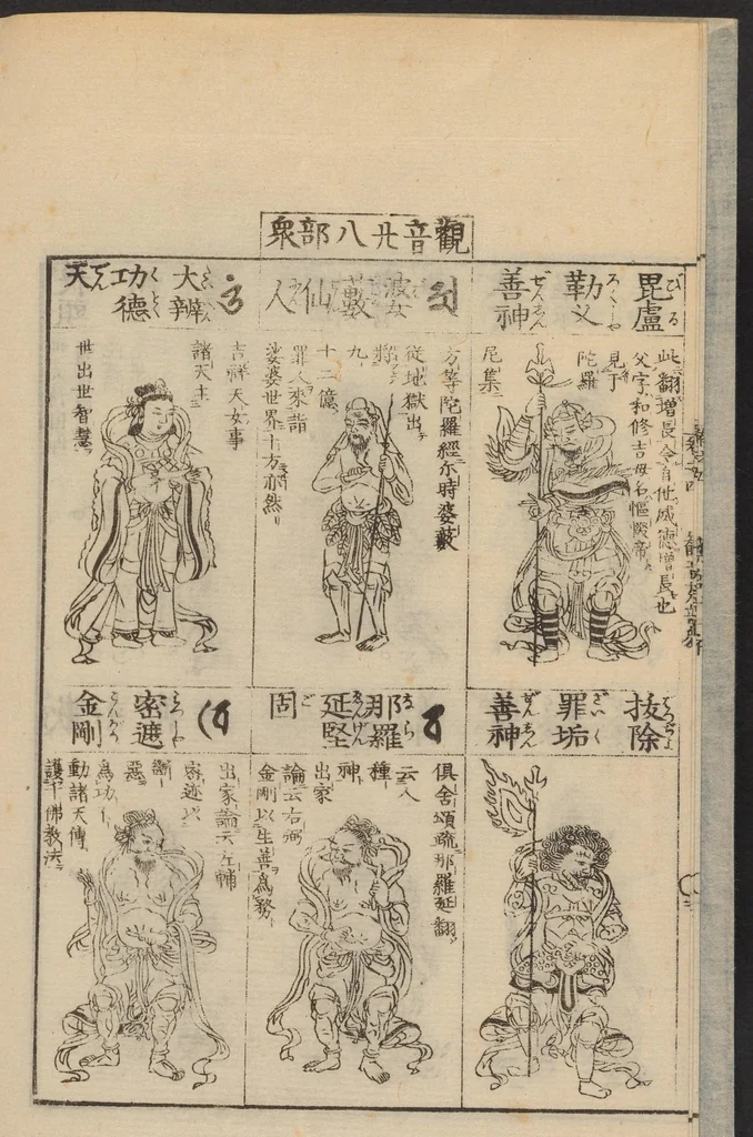 An illustration from Zōho shoshū butsuzō zui, 1868, leaf 5