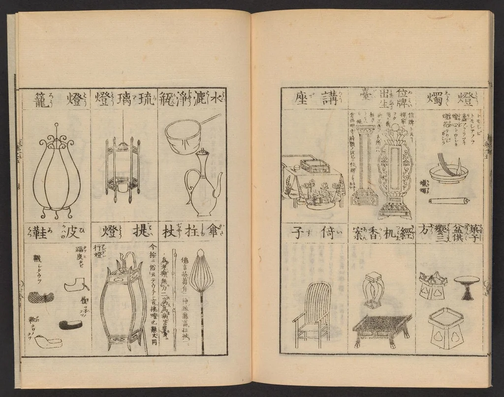 An illustration from Zōho shoshū butsuzō zui, 1868, leaf 19