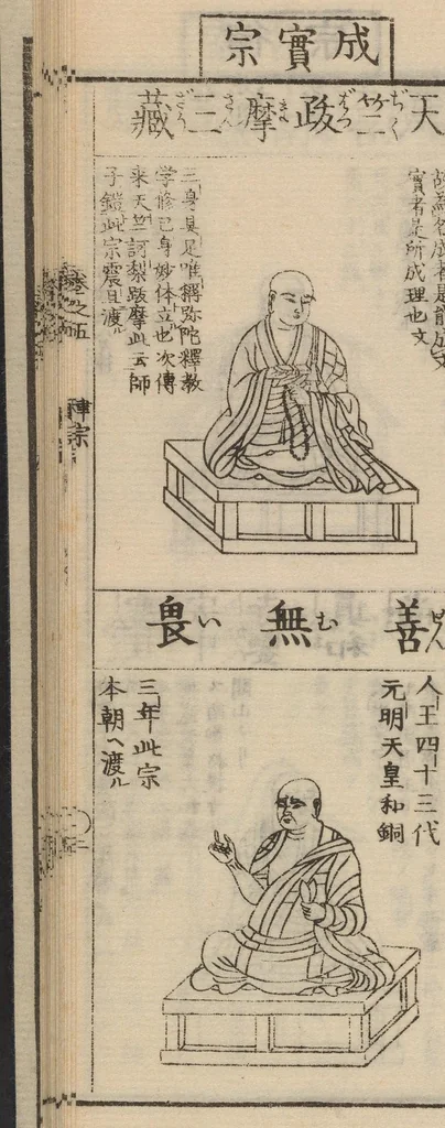 An illustration from Zōho shoshū butsuzō zui, 1868, leaf 3