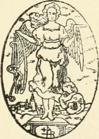 An illustration from Zur Entwicklung des zeichnerischen Stils in der Cölner Goldschmiedekunst des 12. Jahrhunderts. Mit 10 Lichtdrucktafeln, 1917, leaf 10