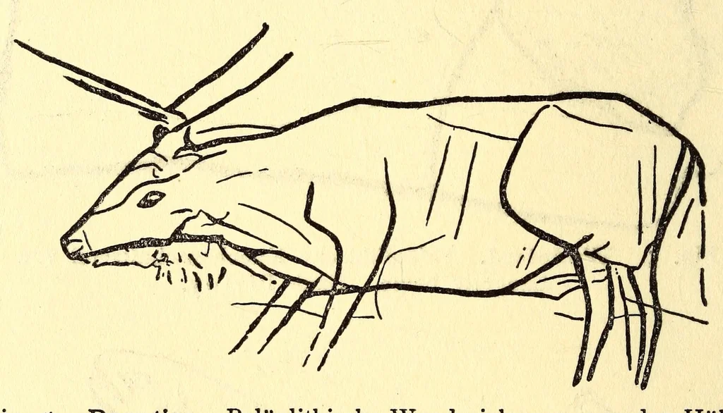 An illustration from Zur Psychologie der primitiven Kunst : ein Vortrag, 1908, leaf 10
