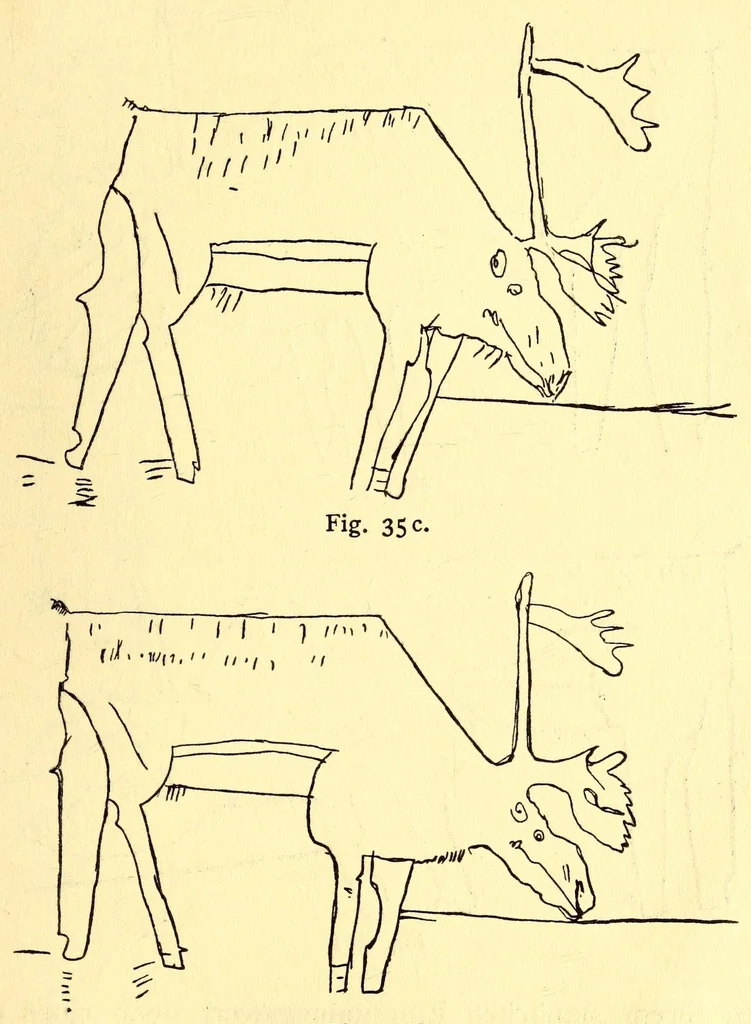 An illustration from Zur Psychologie der primitiven Kunst : ein Vortrag, 1908, leaf 39