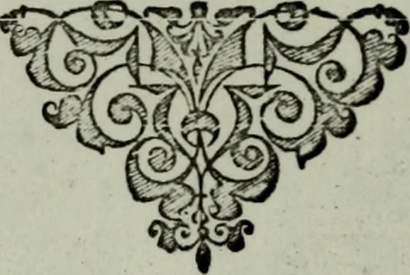 An illustration from Zwey Bücher : Einer neüen kunstlichen Tabulatur auff Orgel und Instrument. Deren das erste ausserlesne Moteten und Stuck zu sechs fünff und vier Stimmen auss den kunstreichesten und weltberumbtesten Musicis und Componisten diser unser Zeit abgesetzt. Das ander allerley schöne teutsche, italienische, frantzösische, geistliche und weltliche Lieder mit funff und vier Stimmen Passamezo, Galliardo und Täntze in sich begreifft.., 1577, leaf 33
