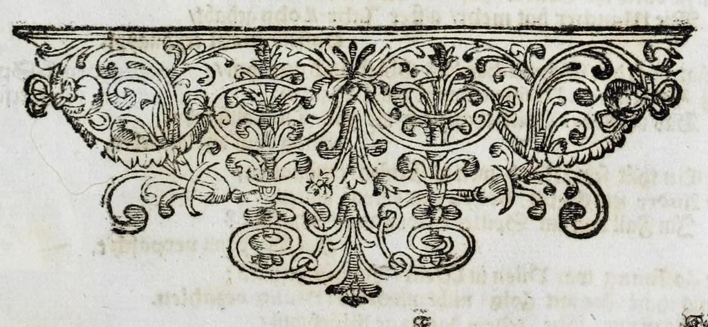 An illustration from Zwey-einiger Hymenaeus, oder, Oesterreich-Lüneburgischer frid- und freuden-voller Vermählungs-Gott : denen aller-durchleuchtigist-grossmächtigisten, nunmehro aller-erwüntscht- und Aller-Glück-Vergnügtist-Vermählten röm. und ungar. königl königl. Maj. Maj. [et]c. [et]c. Josepho I. vom aller-durchleuchtigist-sig- und glorreichisten Ertz-Hauss-Oesterreich, [et]c. [et]c. herstammend, und Wilhelminae Amaliae, aller-preyss-würdigst-Gebohrnen Hertzogin von Braunschweig, und Lüneburg, [et]c. [et]c. durch vier Triumph- Lieb- und Lob-andeutende Ruhm- oder Ehren-Pforten zur aller-schuldigst-Jubel-vollen Ehren-Bezeugung hiebevor eröffnet, 1699, leaf 43
