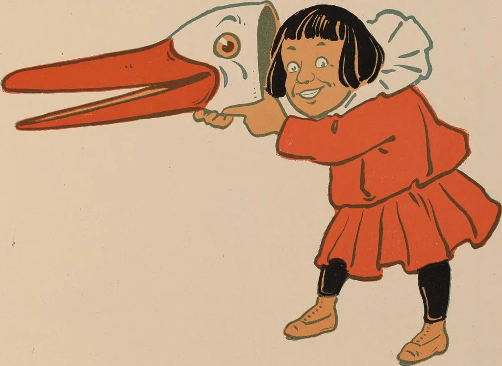 An illustration from Denslow's Mother Goose : being the old familiar rhymes and jingles of Mother Goose, 1901, leaf 11
