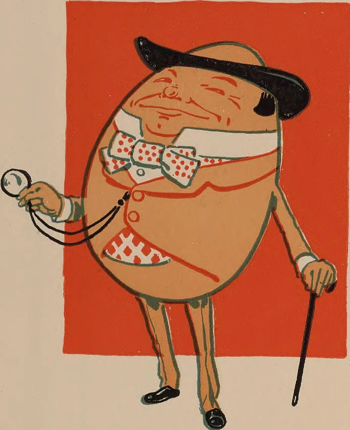 An illustration from Denslow's Mother Goose : being the old familiar rhymes and jingles of Mother Goose, 1901, leaf 12