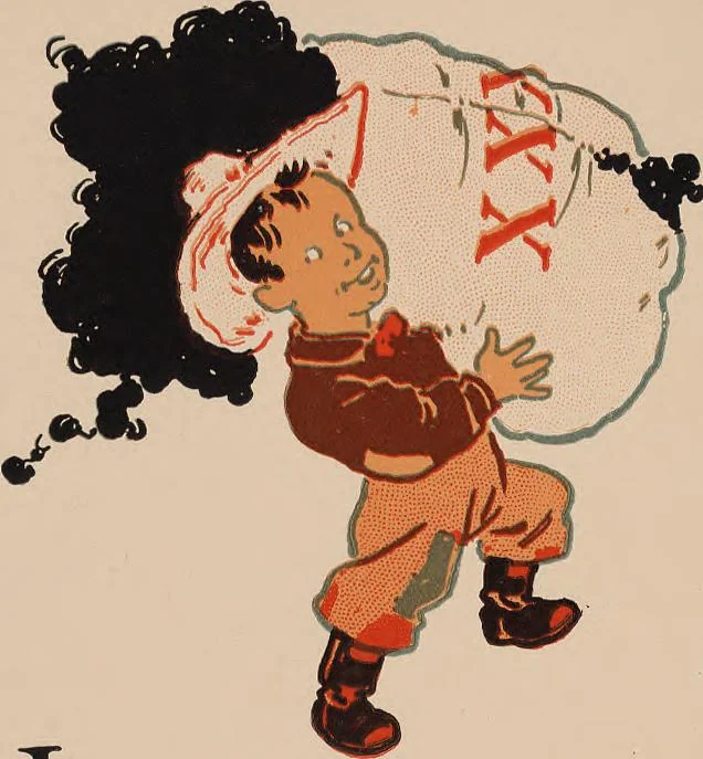 An illustration from Denslow's Mother Goose : being the old familiar rhymes and jingles of Mother Goose, 1901, leaf 24