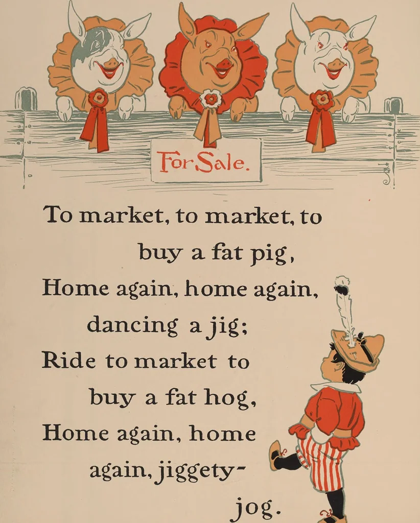 An illustration from Denslow's Mother Goose : being the old familiar rhymes and jingles of Mother Goose, 1901, leaf 30