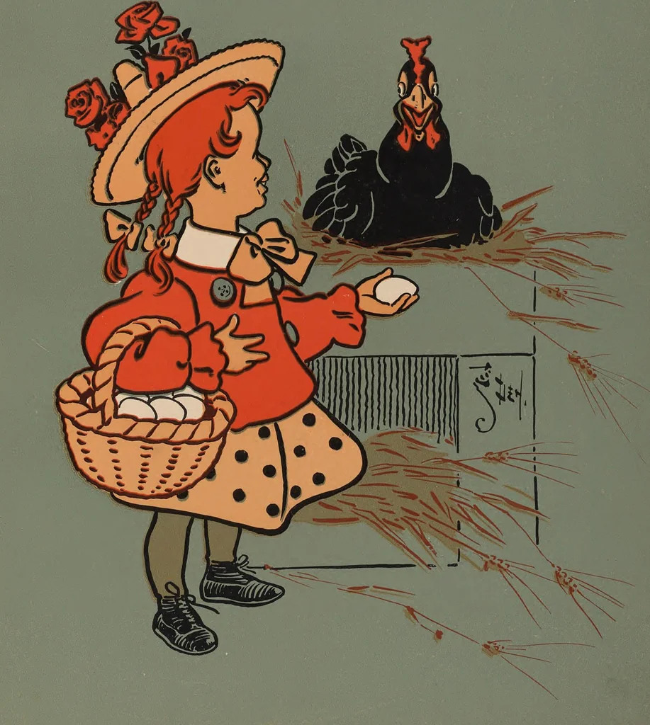 An illustration from Denslow's Mother Goose : being the old familiar rhymes and jingles of Mother Goose, 1901, leaf 35
