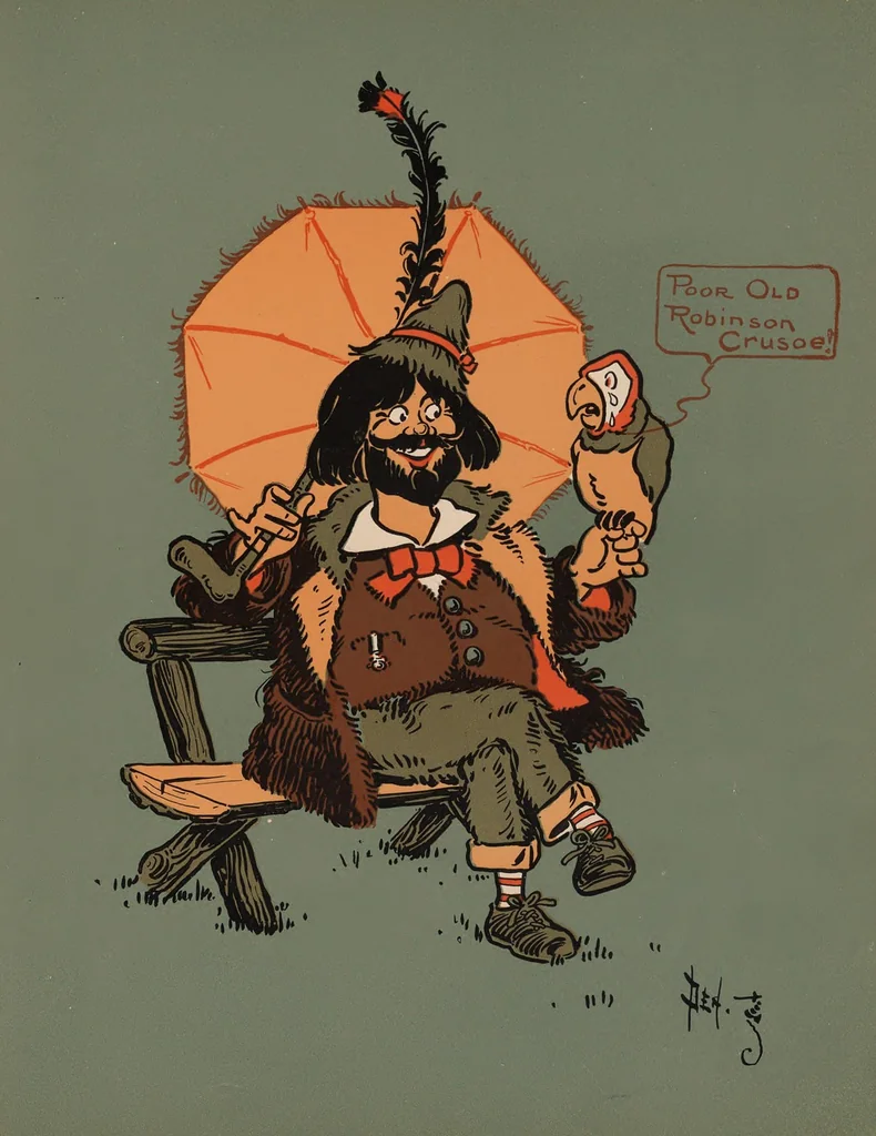 An illustration from Denslow's Mother Goose : being the old familiar rhymes and jingles of Mother Goose, 1901, leaf 43