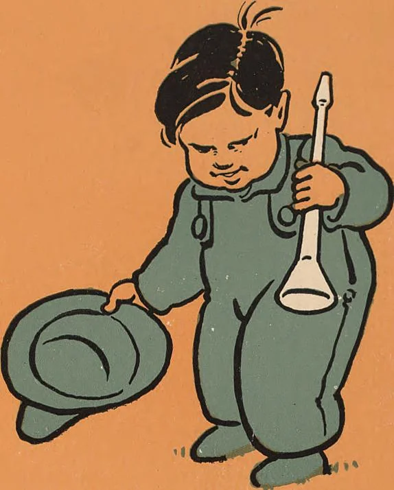 An illustration from Denslow's Mother Goose : being the old familiar rhymes and jingles of Mother Goose, 1901, leaf 7