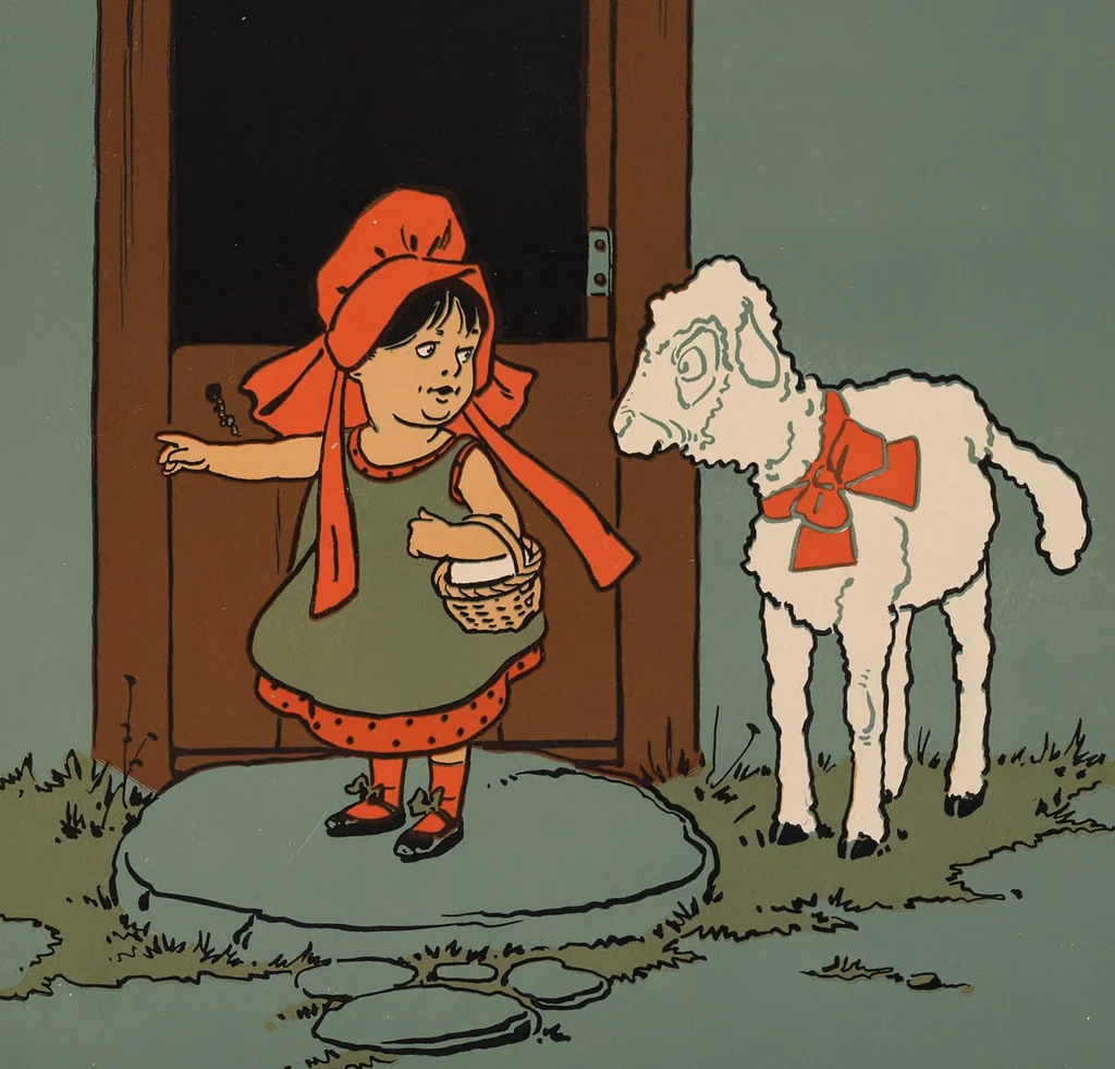 An illustration from Denslow's Mother Goose : being the old familiar rhymes and jingles of Mother Goose, 1901, leaf 71