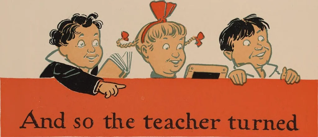 An illustration from Denslow's Mother Goose : being the old familiar rhymes and jingles of Mother Goose, 1901, leaf 72