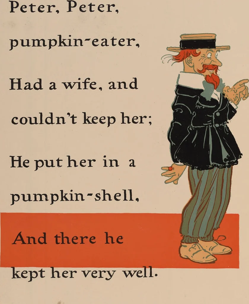 An illustration from Denslow's Mother Goose : being the old familiar rhymes and jingles of Mother Goose, 1901, leaf 78