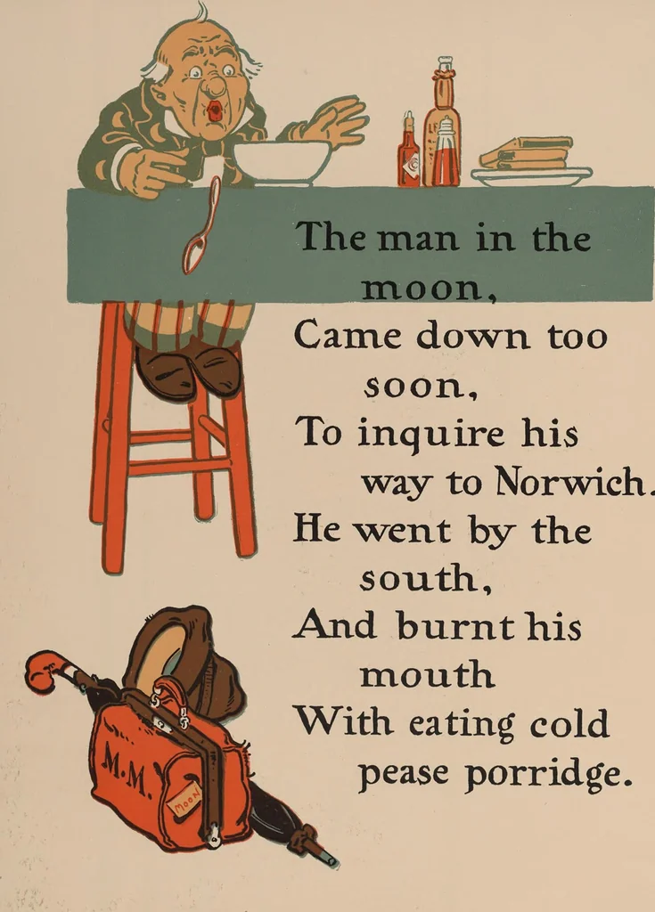 An illustration from Denslow's Mother Goose : being the old familiar rhymes and jingles of Mother Goose, 1901, leaf 82