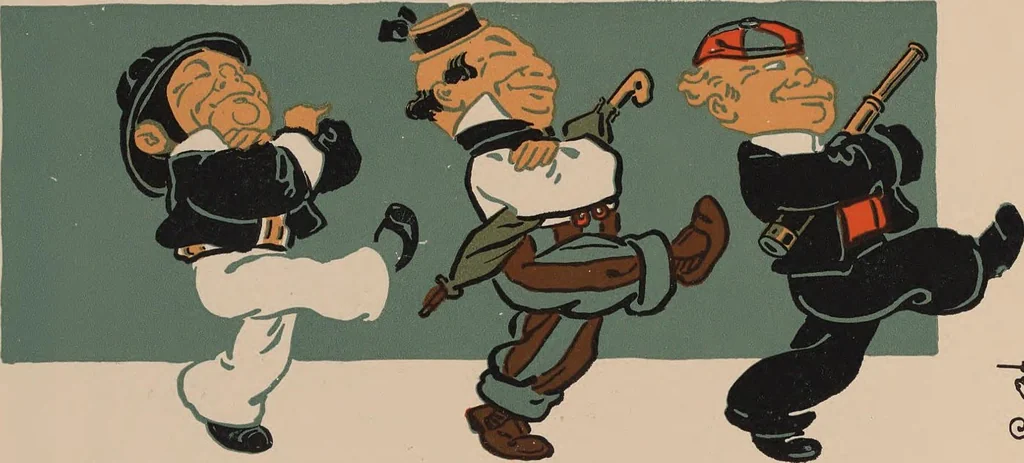 An illustration from Denslow's Mother Goose : being the old familiar rhymes and jingles of Mother Goose, 1901, leaf 92