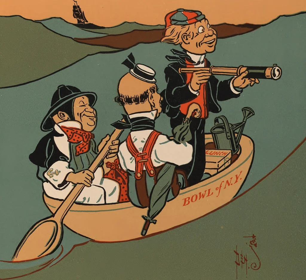 An illustration from Denslow's Mother Goose : being the old familiar rhymes and jingles of Mother Goose, 1901, leaf 93