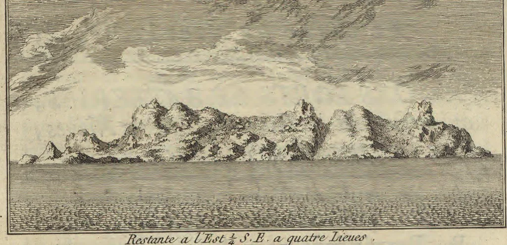 An illustration from Description geographique des isles Antilles possédées par les anglois, 1758, leaf 165