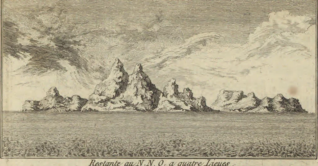 An illustration from Description geographique des isles Antilles possédées par les anglois, 1758, leaf 176