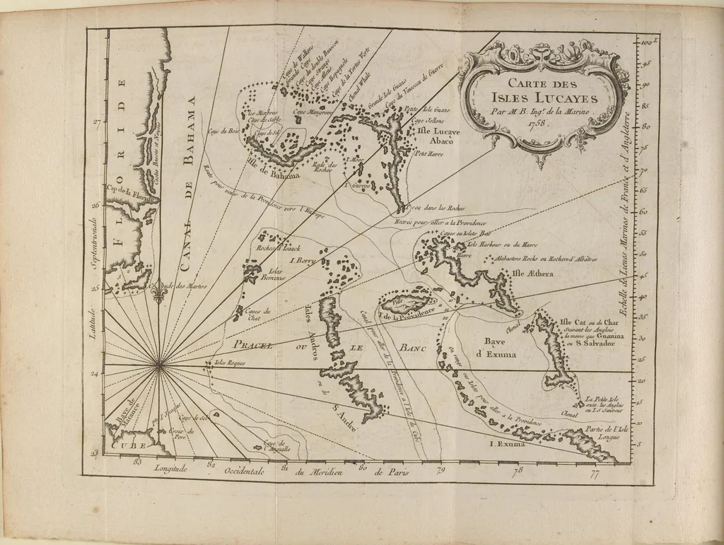 An illustration from Description geographique des isles Antilles possédées par les anglois, 1758, leaf 183