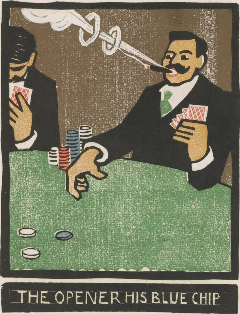 An illustration from Poker Rubaiyat,, 1903, leaf 10