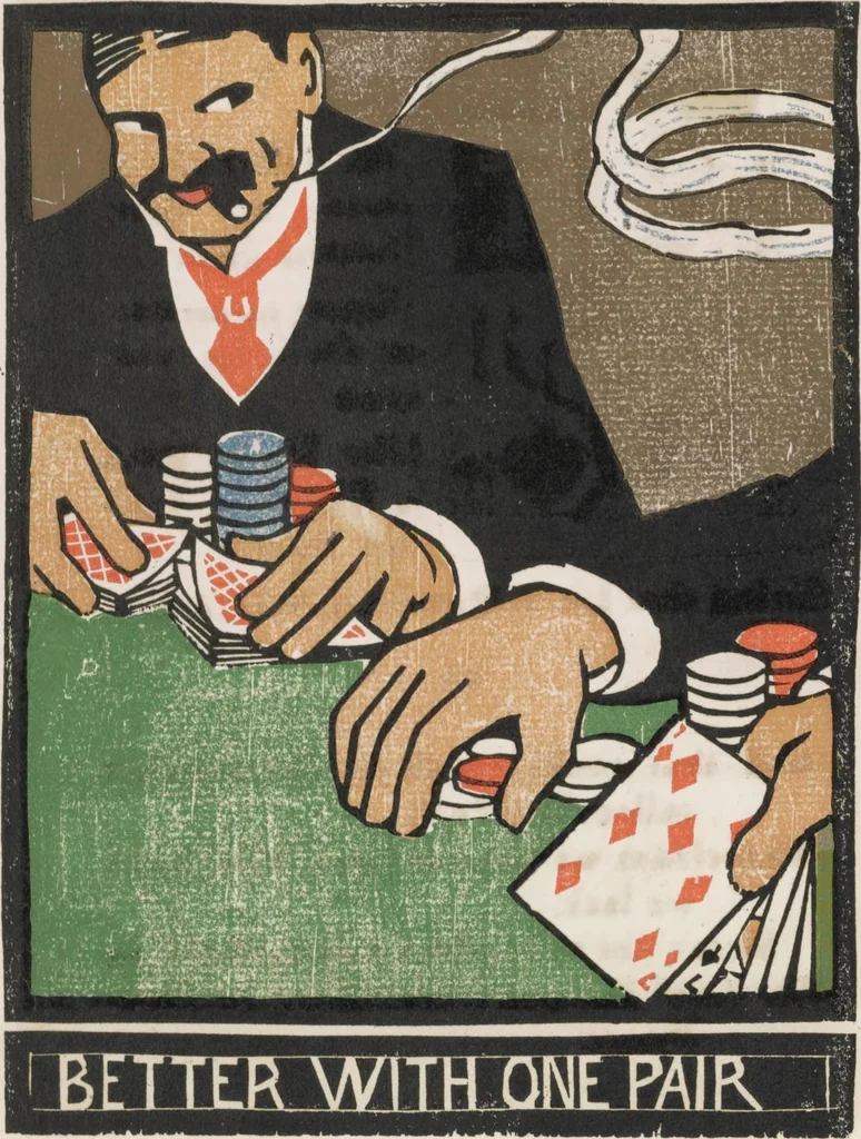 An illustration from Poker Rubaiyat,, 1903, leaf 14