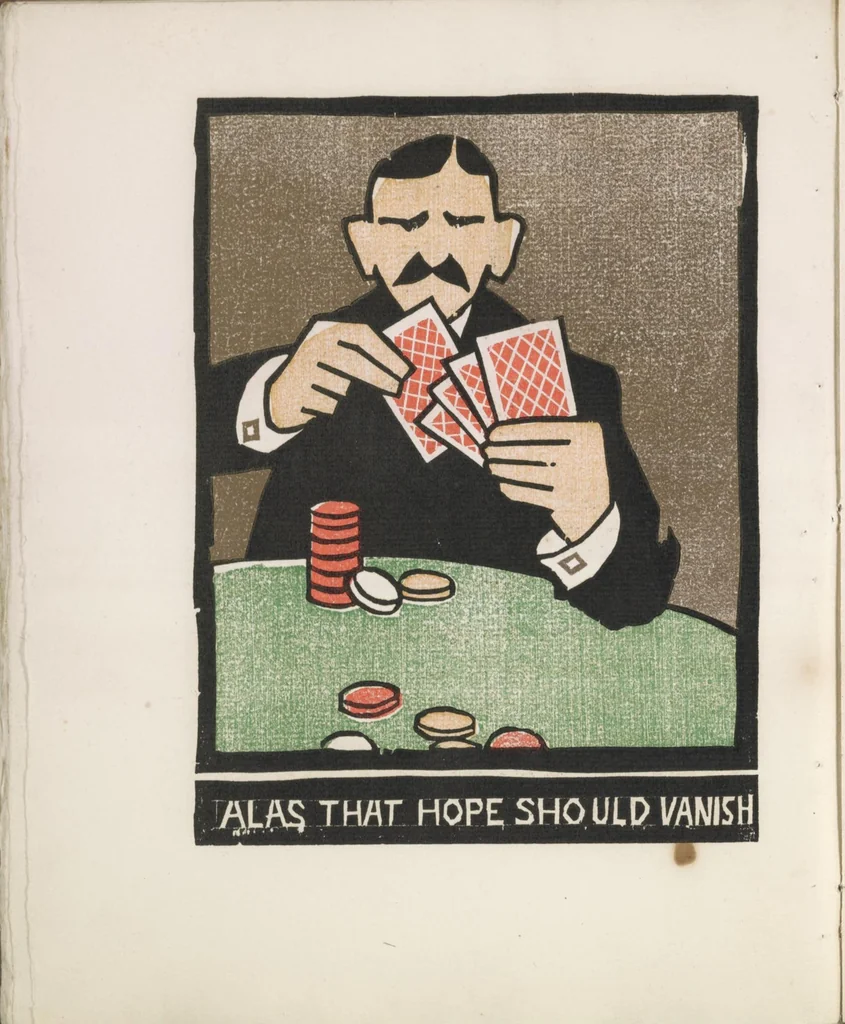 An illustration from Poker Rubaiyat,, 1903, leaf 20