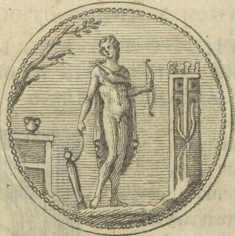 An illustration from Vita e lettere di Amerigo Vespucci, gentiluomo fiorentino, 1745, leaf 8