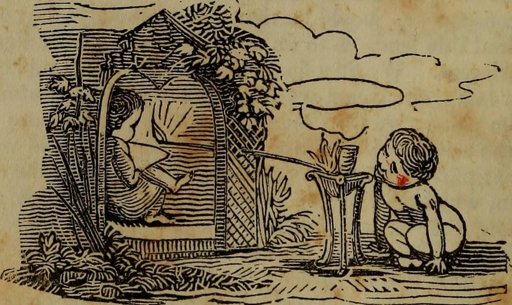 An illustration from The boy's own book; a complete encylopedia of all the diversion, athletic, scientific and recreative, of boyhood and youth., 1834, leaf 142