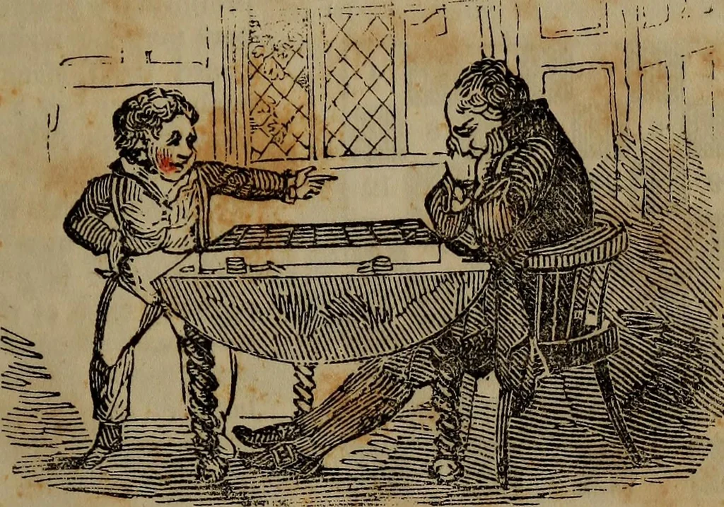 An illustration from The boy's own book; a complete encylopedia of all the diversion, athletic, scientific and recreative, of boyhood and youth., 1834, leaf 143