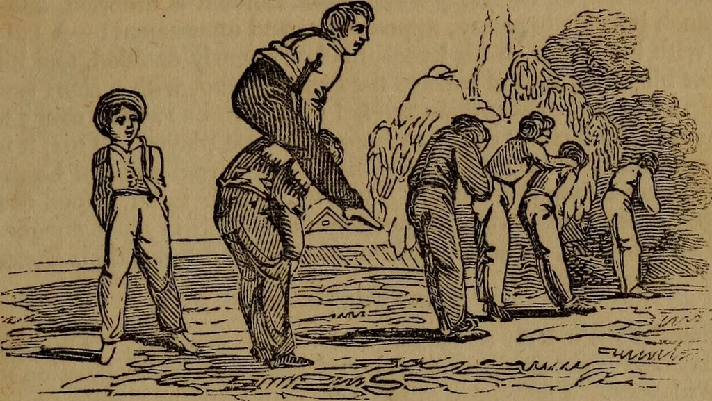 An illustration from The boy's own book; a complete encylopedia of all the diversion, athletic, scientific and recreative, of boyhood and youth., 1834, leaf 25