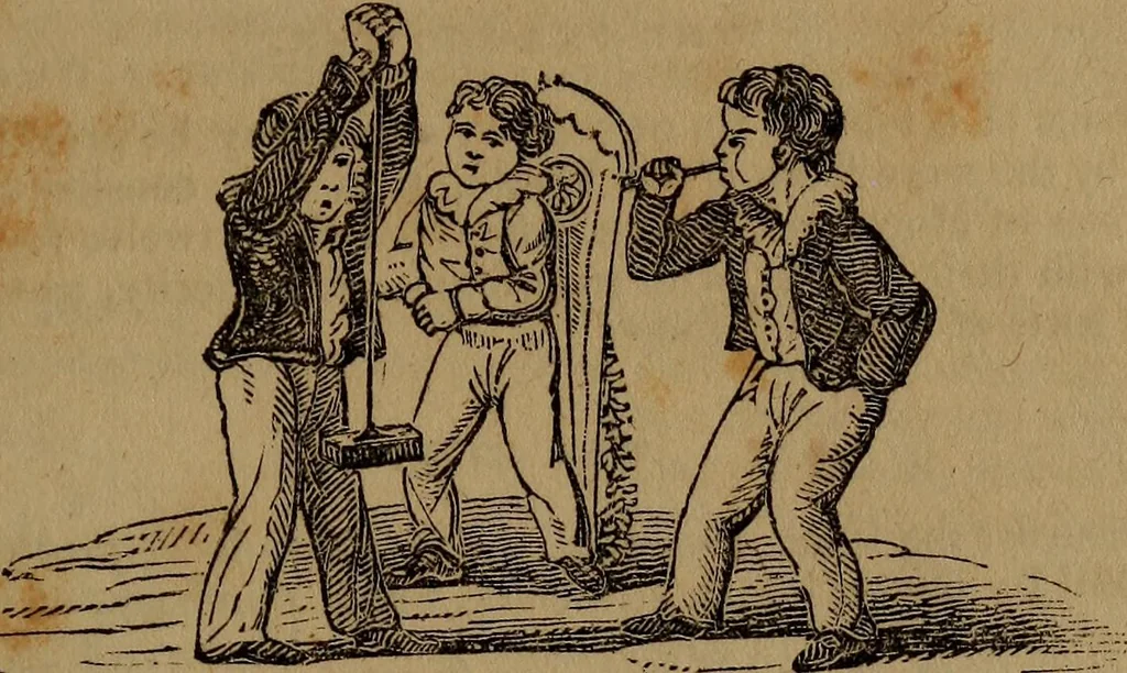 An illustration from The boy's own book; a complete encylopedia of all the diversion, athletic, scientific and recreative, of boyhood and youth., 1834, leaf 29