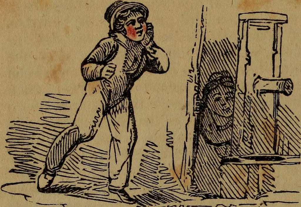 An illustration from The boy's own book; a complete encylopedia of all the diversion, athletic, scientific and recreative, of boyhood and youth., 1834, leaf 38