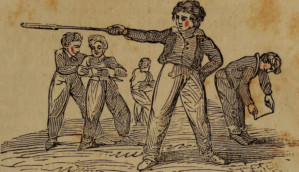 An illustration from The boy's own book; a complete encylopedia of all the diversion, athletic, scientific and recreative, of boyhood and youth., 1834, leaf 69