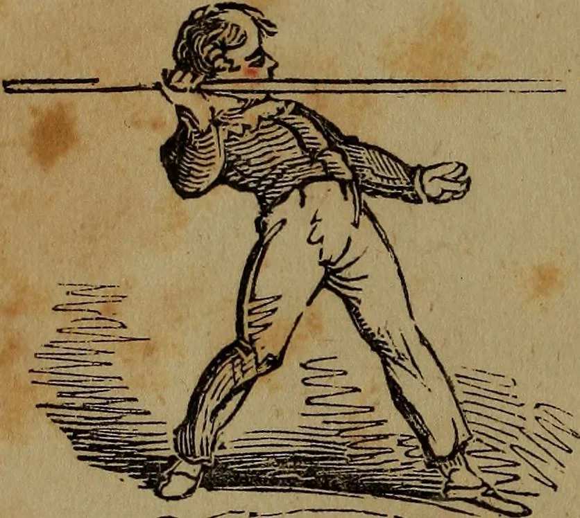 An illustration from The boy's own book; a complete encylopedia of all the diversion, athletic, scientific and recreative, of boyhood and youth., 1834, leaf 70