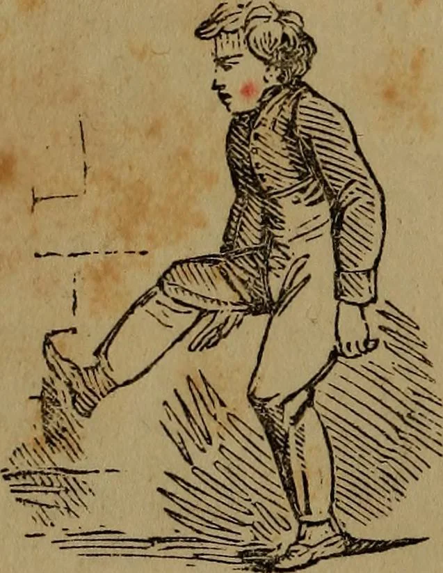 An illustration from The boy's own book; a complete encylopedia of all the diversion, athletic, scientific and recreative, of boyhood and youth., 1834, leaf 72