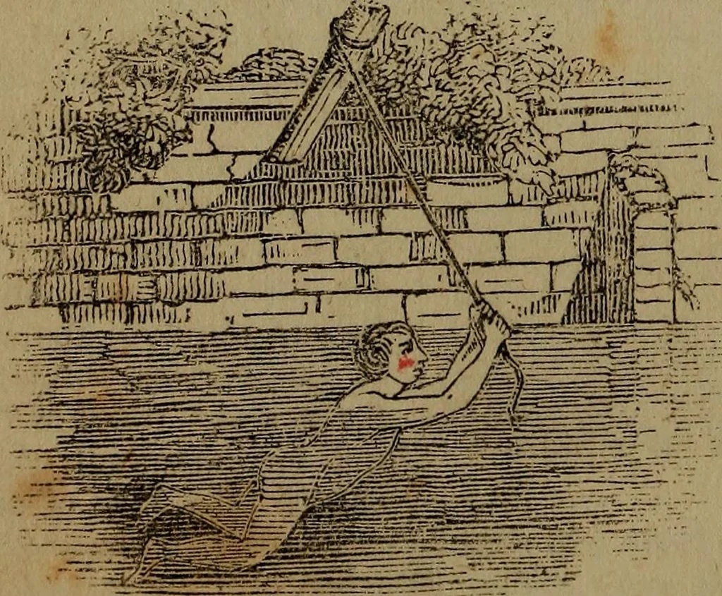 An illustration from The boy's own book; a complete encylopedia of all the diversion, athletic, scientific and recreative, of boyhood and youth., 1834, leaf 90