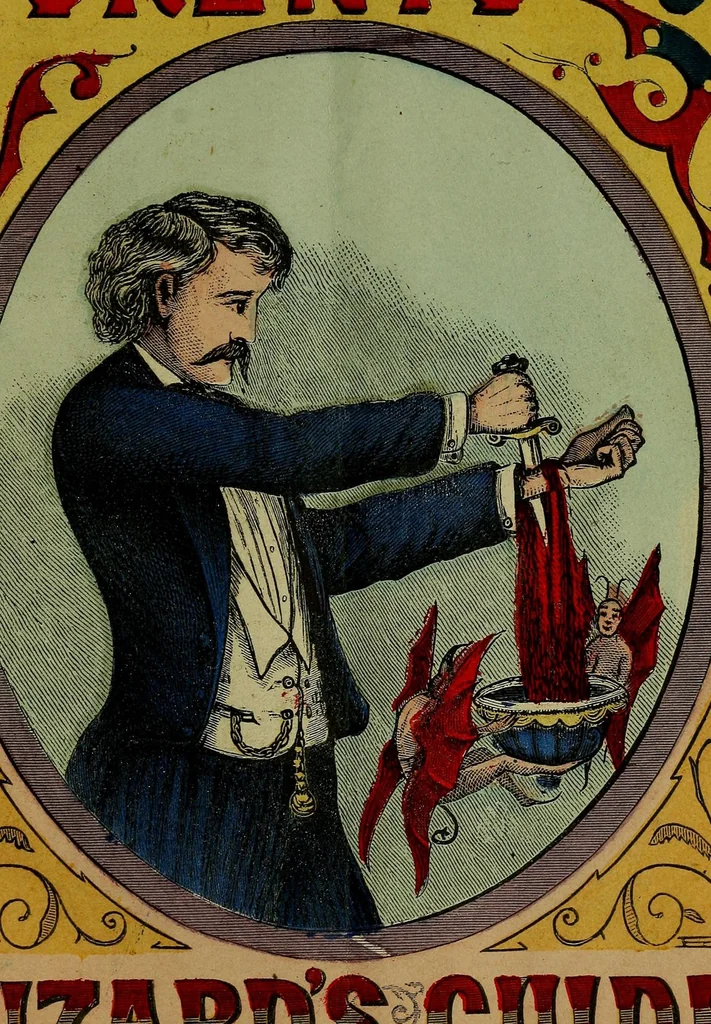 An illustration from Lorento's wizards' guide, or, Magic made easy, 1878, leaf 5