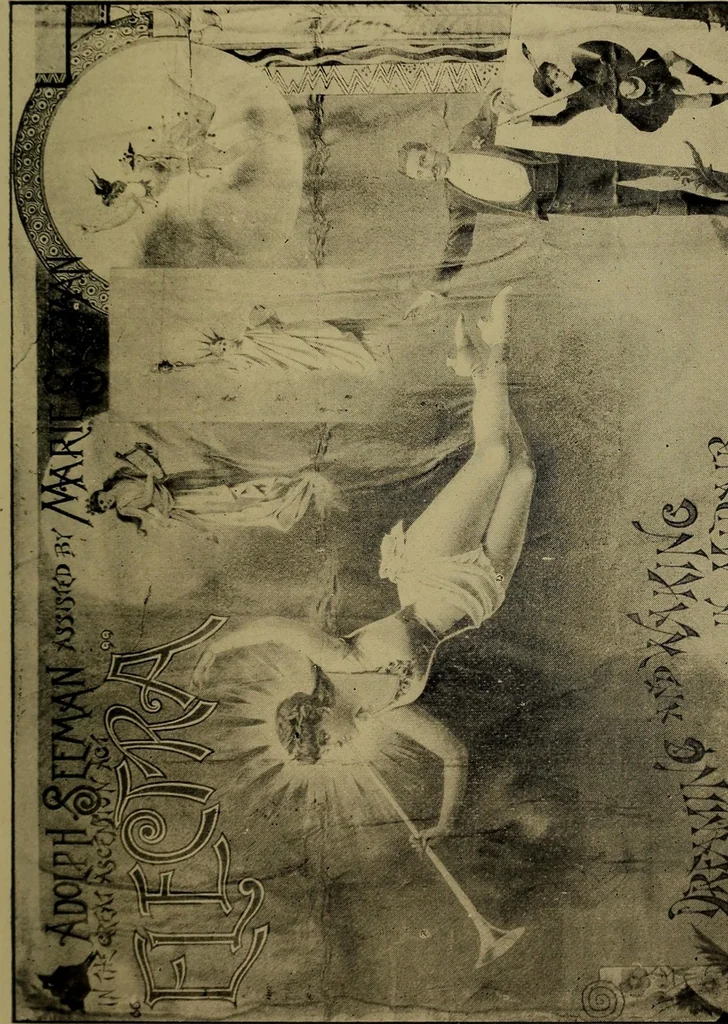 An illustration from Around the world with a magician and a juggler : unique experiences in many lands : from the papers of the late Baron Hartwig Seeman, "The Emperor of Magicians" and William D'Alvini, juggler "Jap of Japs", 1891, leaf 69