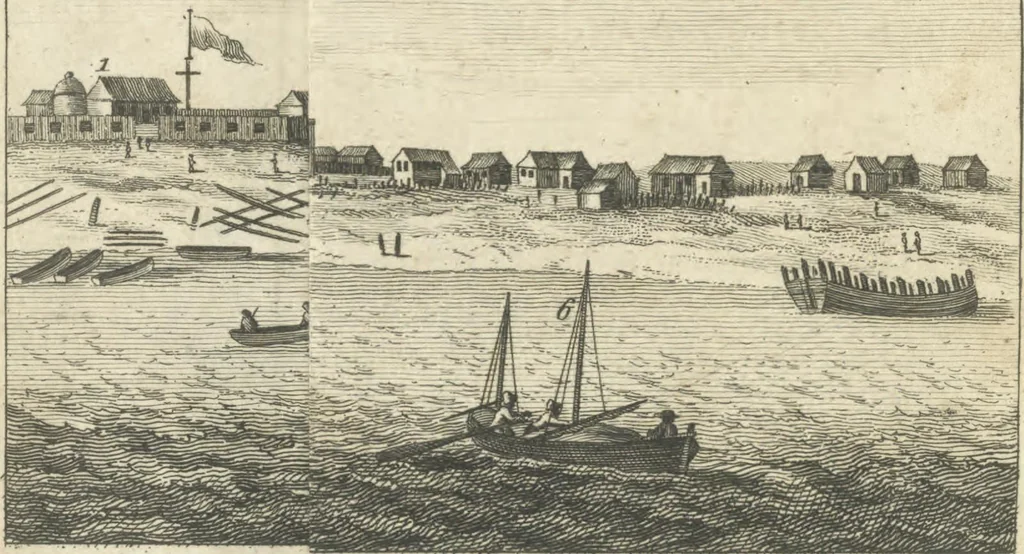 An illustration from An account of the first discovery, and natural history of Florida : with a particular detail of the several expeditions and descents made on that coast, 1763, leaf 37